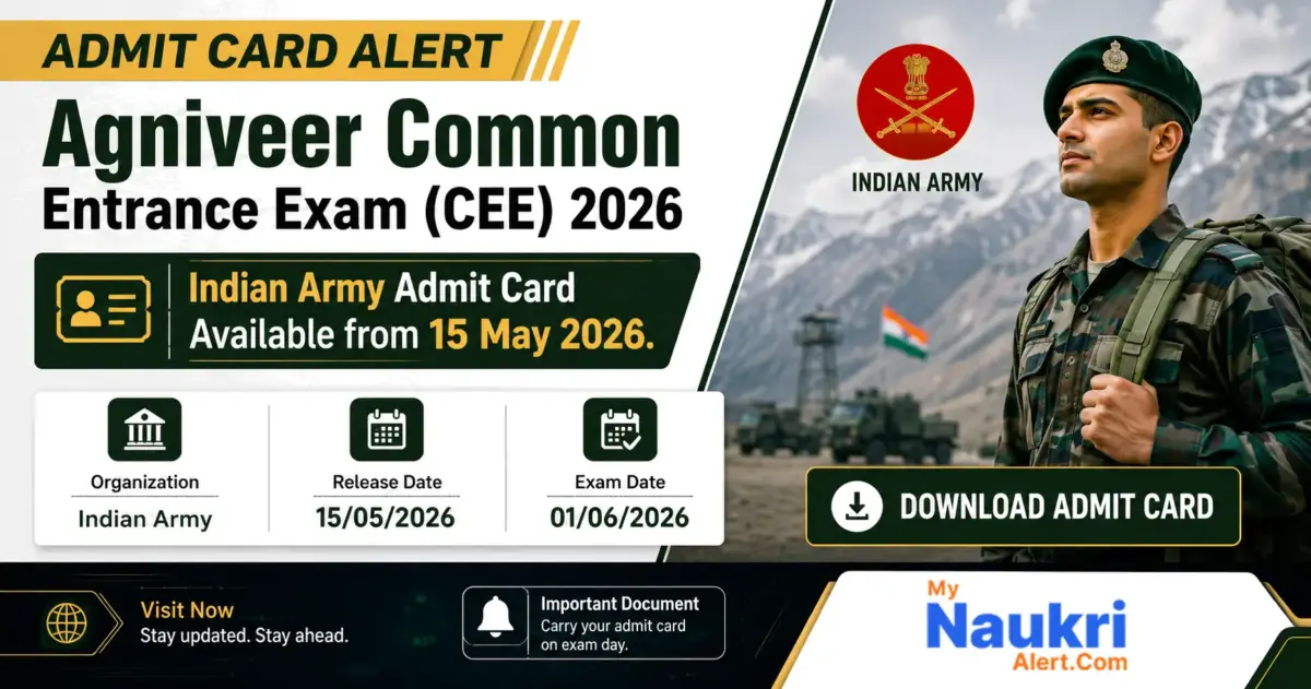 Indian Army Agniveer Admit Card 2026 released for download